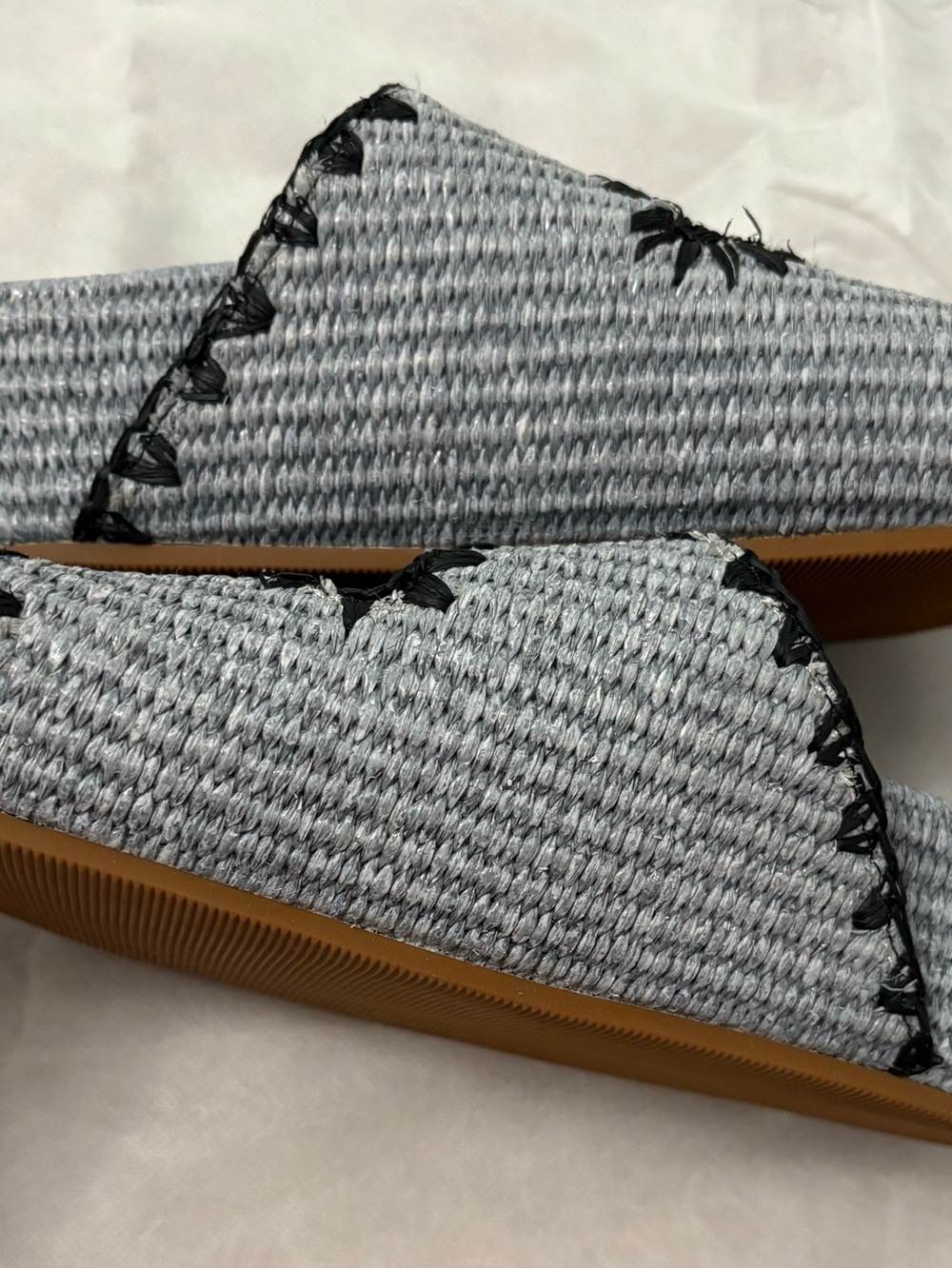 Loeffler Randall women's Gold-Buckle blue Woven
Slide Sandals - Picture 5 of 10